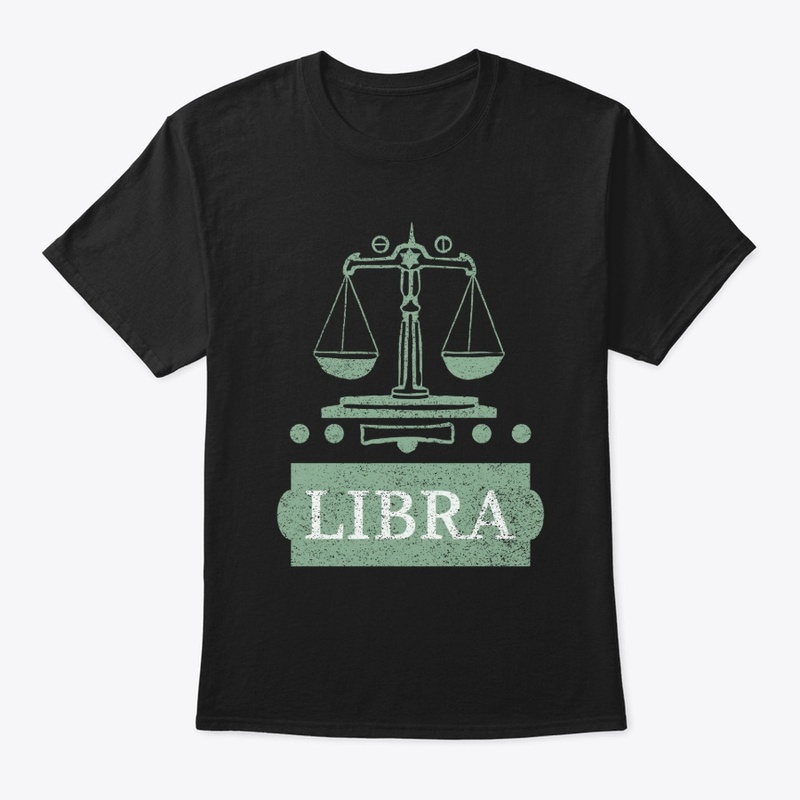 Libra Star Sign Zodiac T-Shirt Design