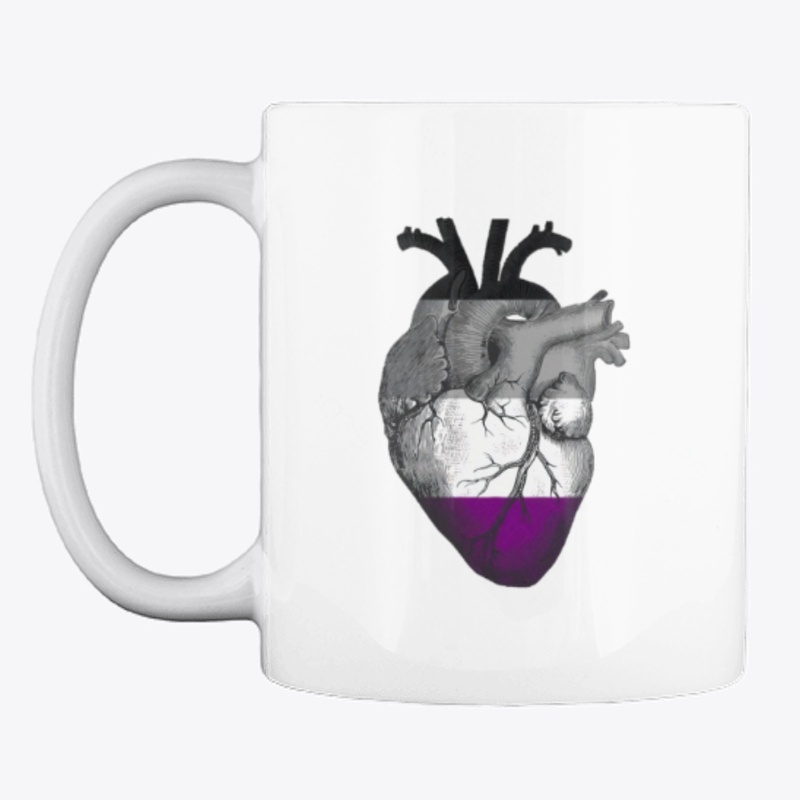 Asexual Pride Anatomical Heart