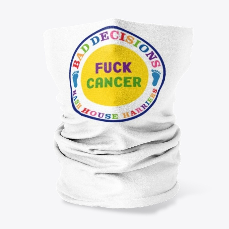 Neck gaiter BDH3 F*ck Cancer logo