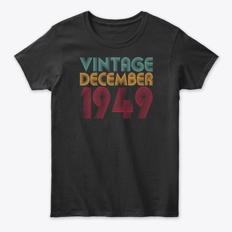 Vintage December 1949 Birthday Shirt