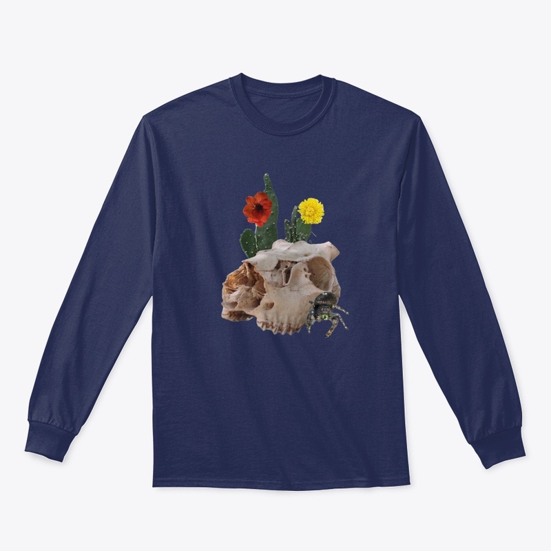 Animal Skull, Cactus, Flowers, Spider
