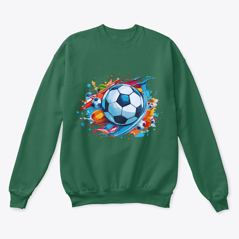 Modern Colorful Soccer Club T-Shirt