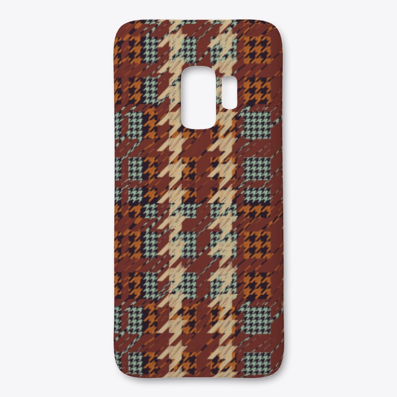 Houndstooth colorful-checkered-pattern 