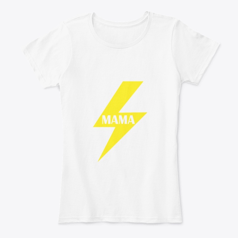 Women's Mama Lightning Bolt Print