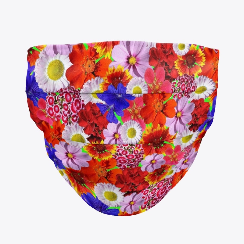 Inspirational Face Mask  Flower Carnival