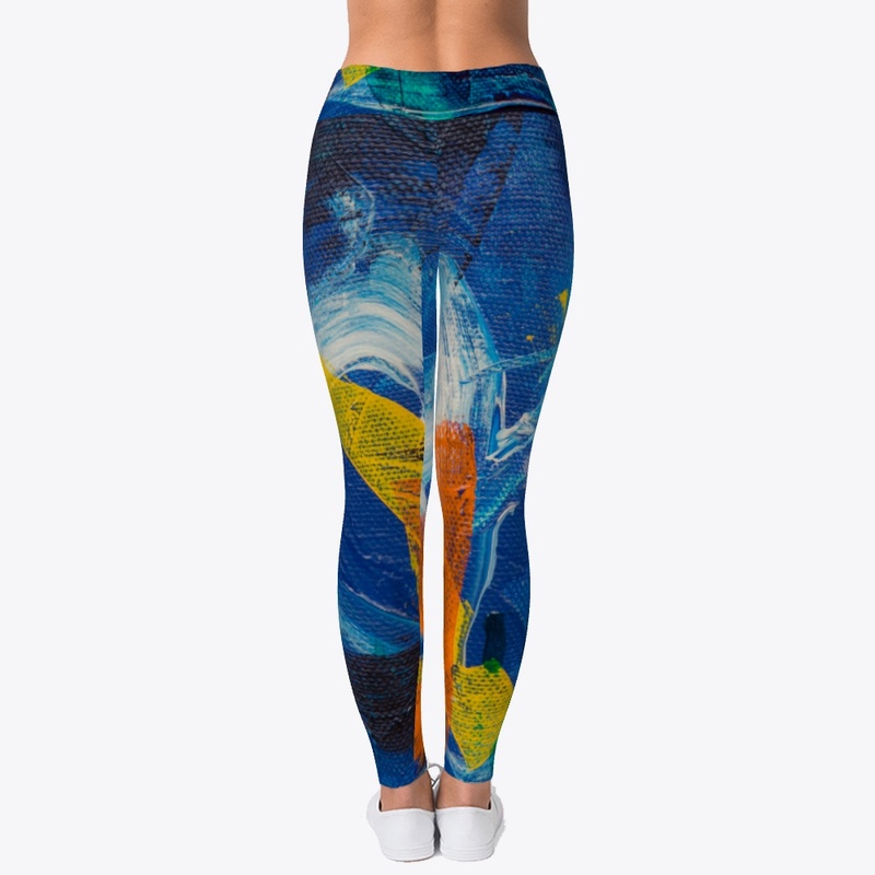 Abstract Paint Brush Textured Design  
