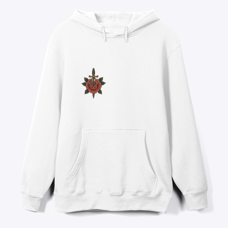 American Traditional Rose & Dagger