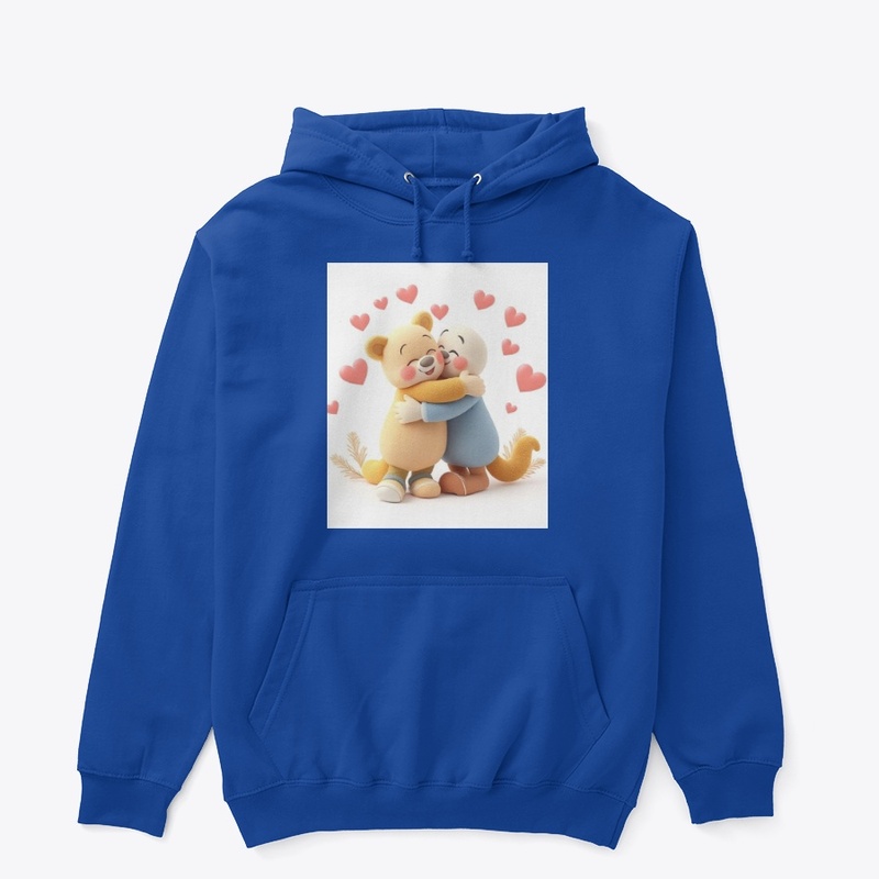 Forever Love - Cute Hugging Teddy Art