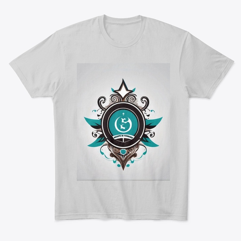 T-shirt design "Believe in yourself"