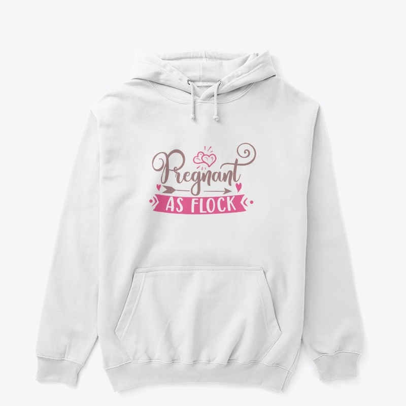 Pregnant As Flock Funny Flamingo T-Shirt