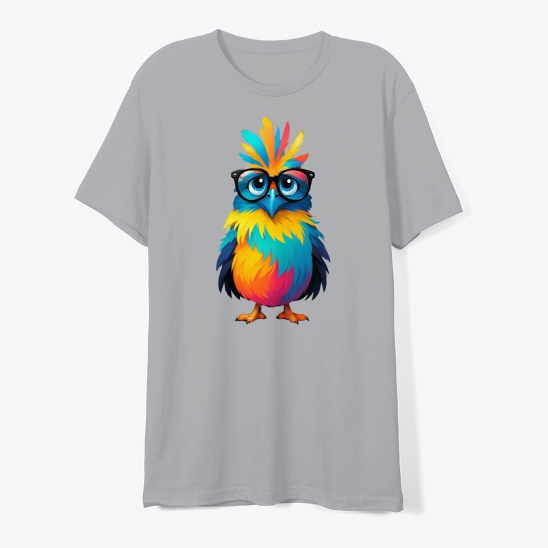 Color Splash Owl Bird with Glasses