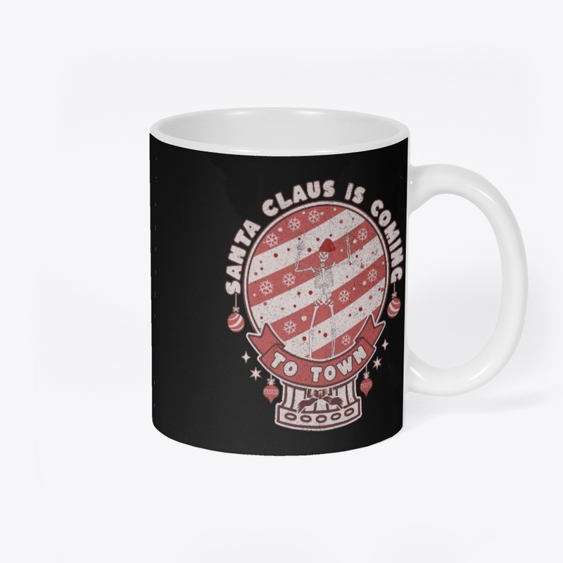 Santa Claus is coming to town skeleton