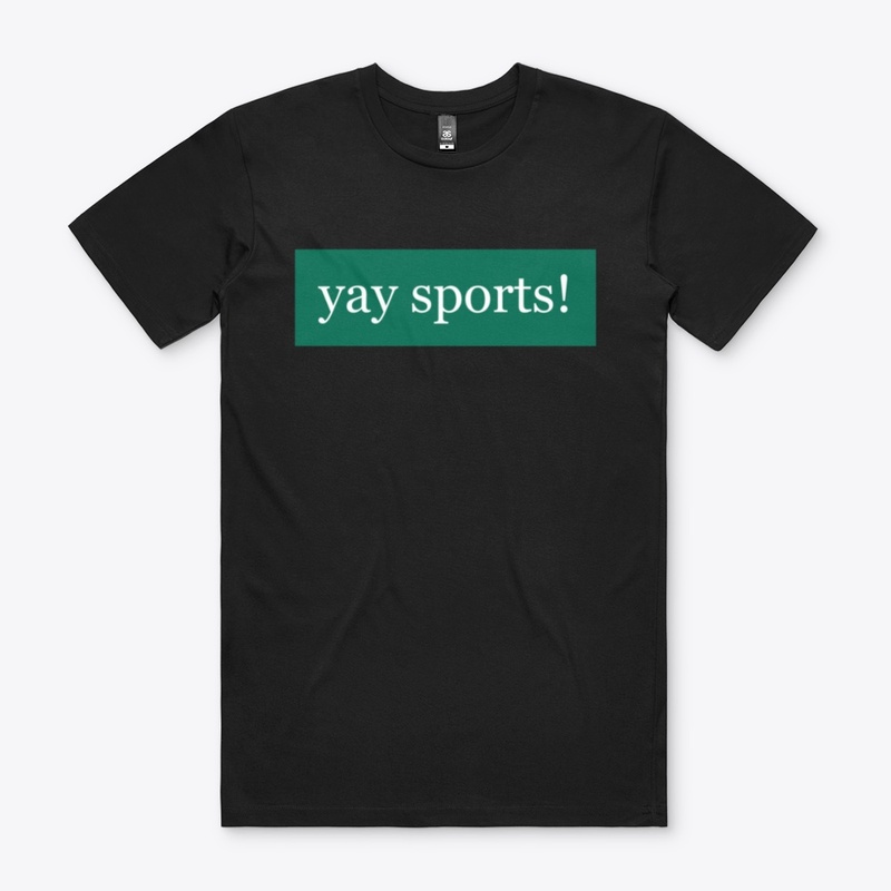 Yay Sports Written in White on Green
