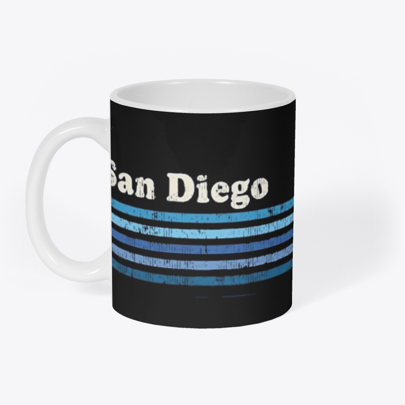 San Diego Vintage 80s Palm Trees Sunset