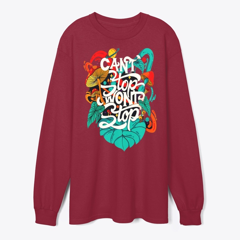 can't stop won't stop t shirt design