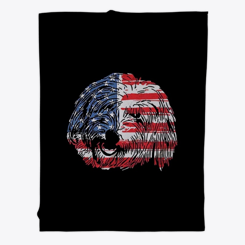 Coton De Tulear American Flag