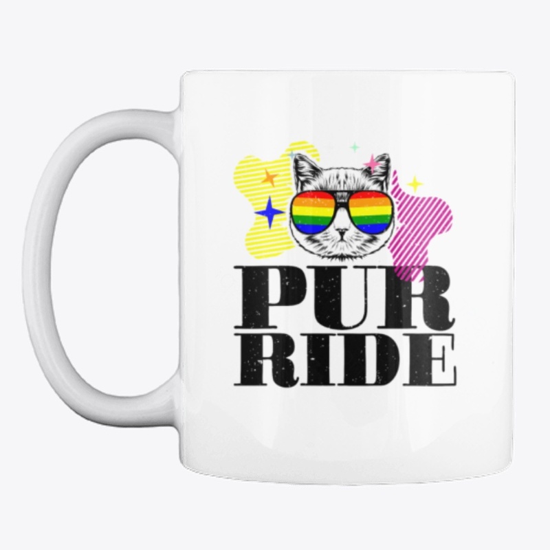 Purride Cat Wear Rainbow Sunglasses LBGT