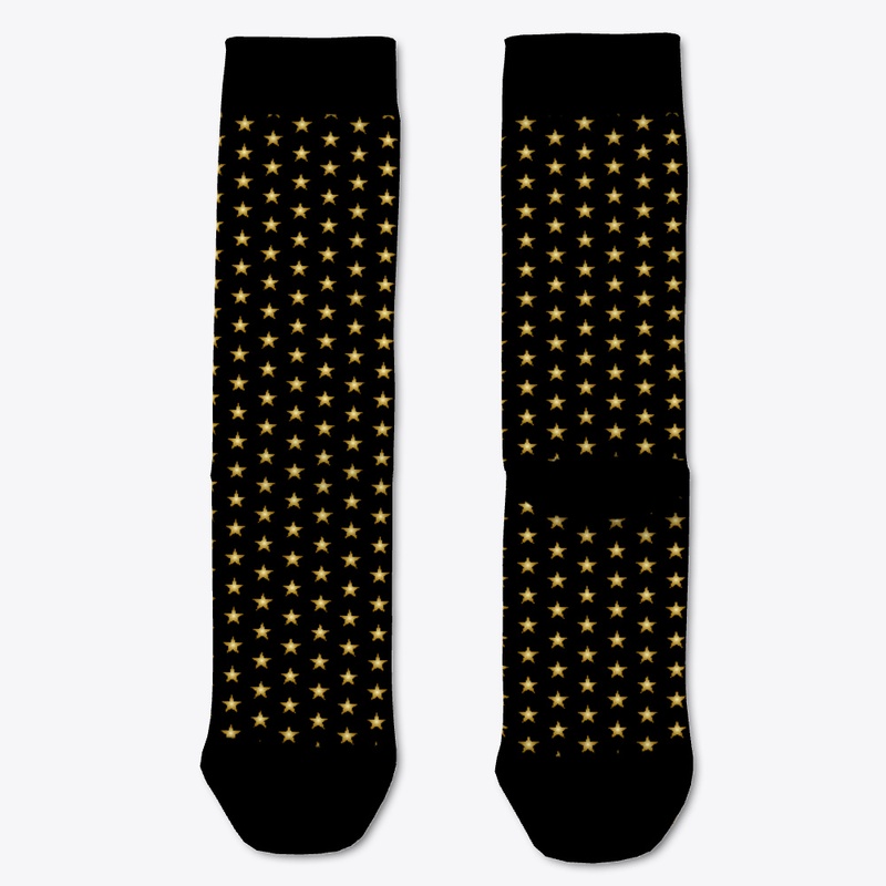 Gold Stars on Black