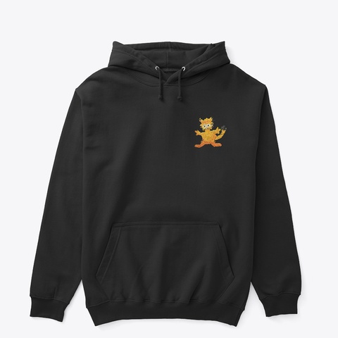 Garf Unisex Hoodie Black T-Shirt Front