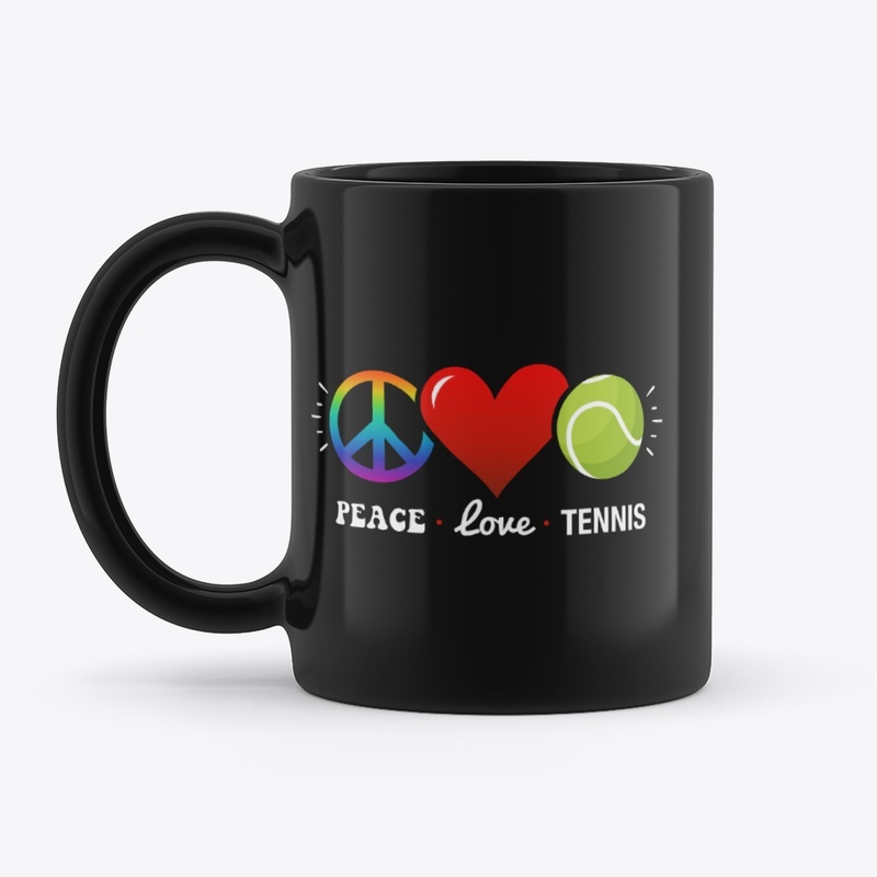 Peace Love Tennis Mug