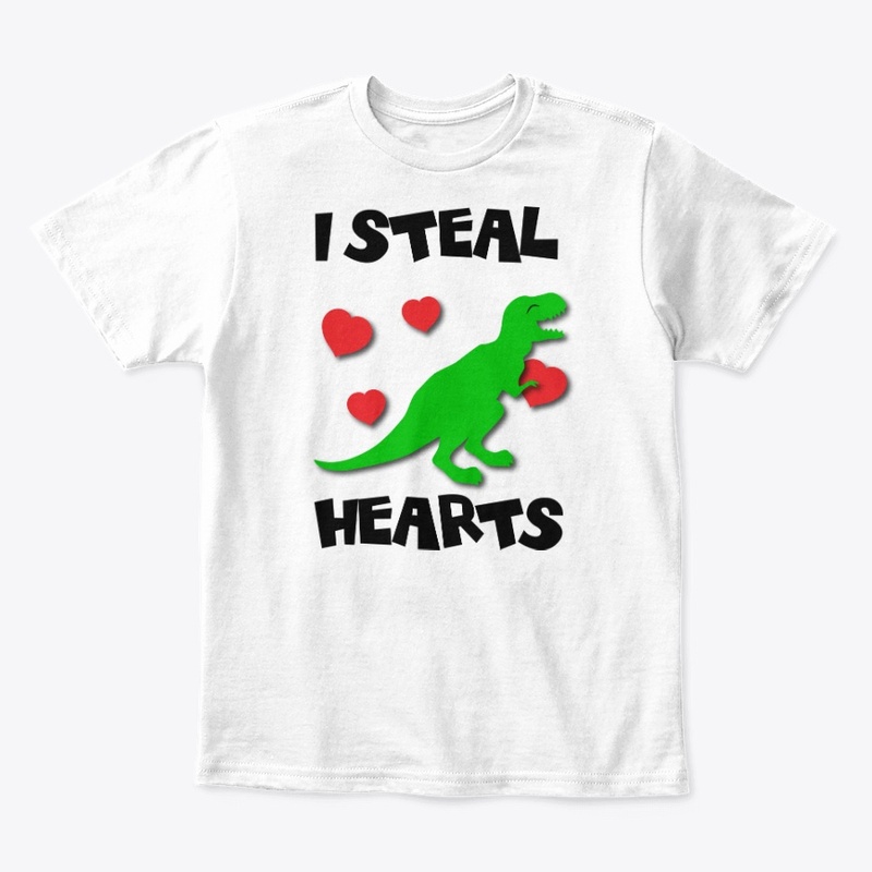 Valentines Day T-Rex I Steal Hearts