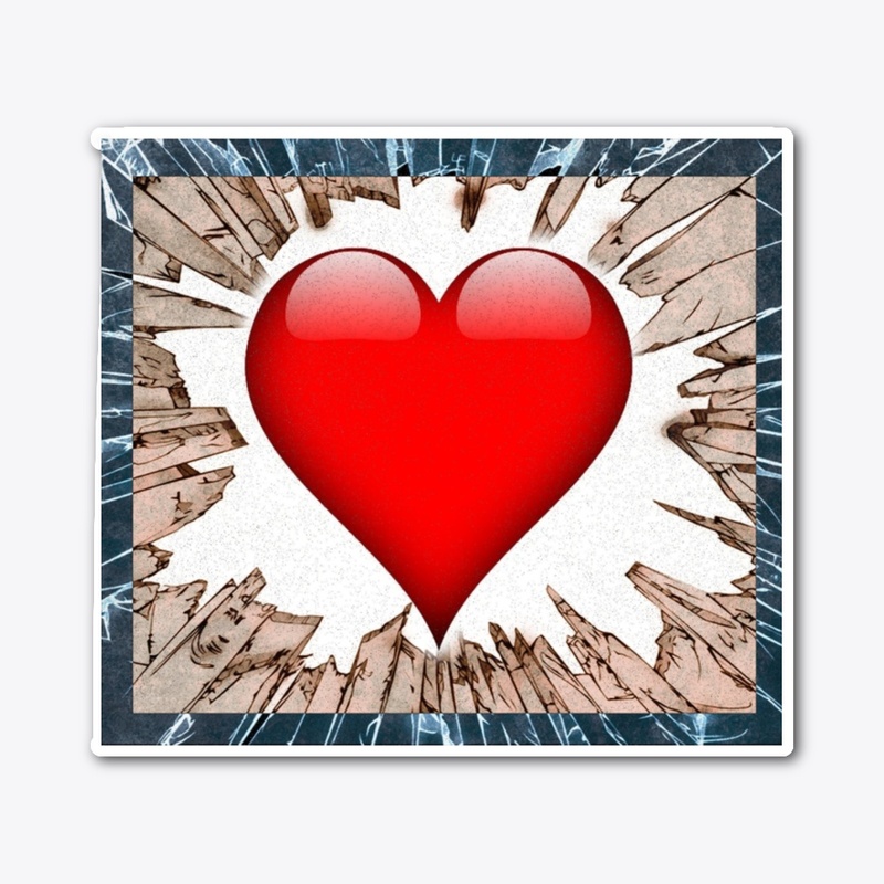 big heart red
