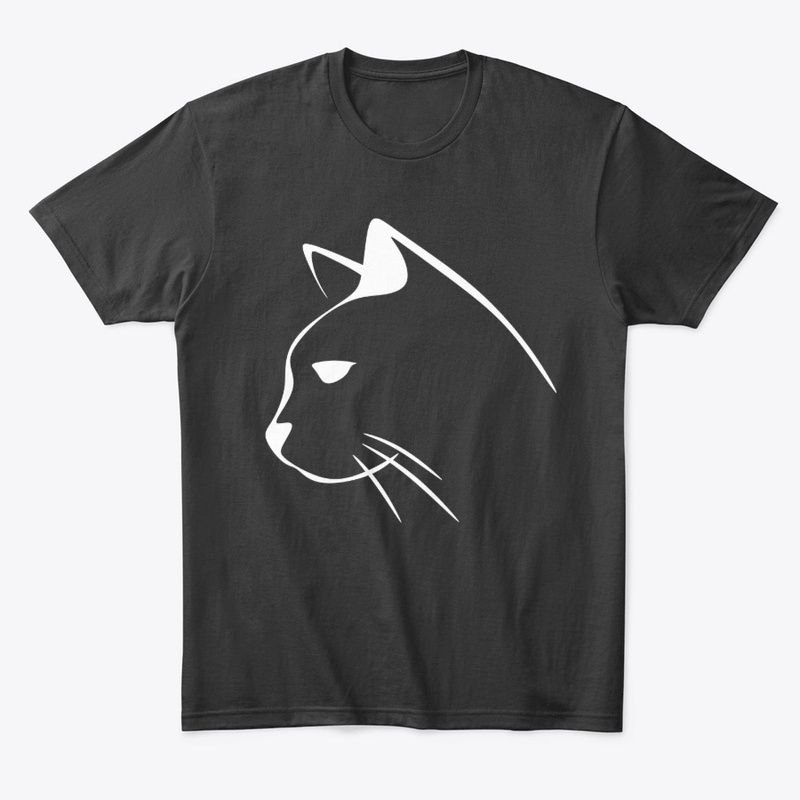 White cat design profile
