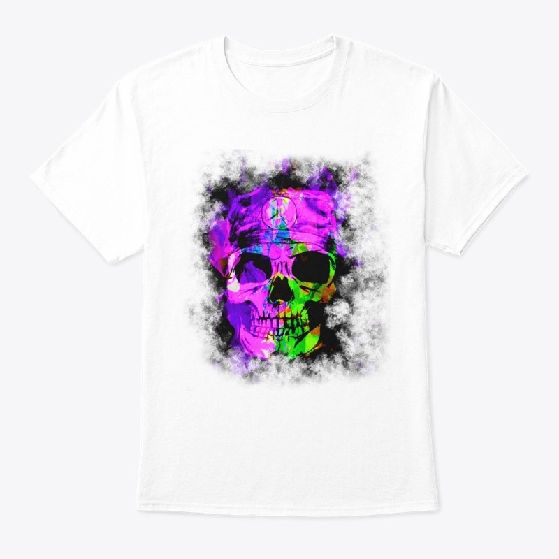 Skull and peace purpple