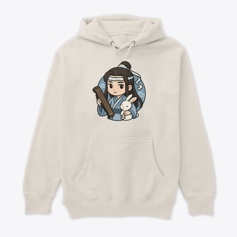 Lan Wangji Chibi Art | Guqin & Bunny