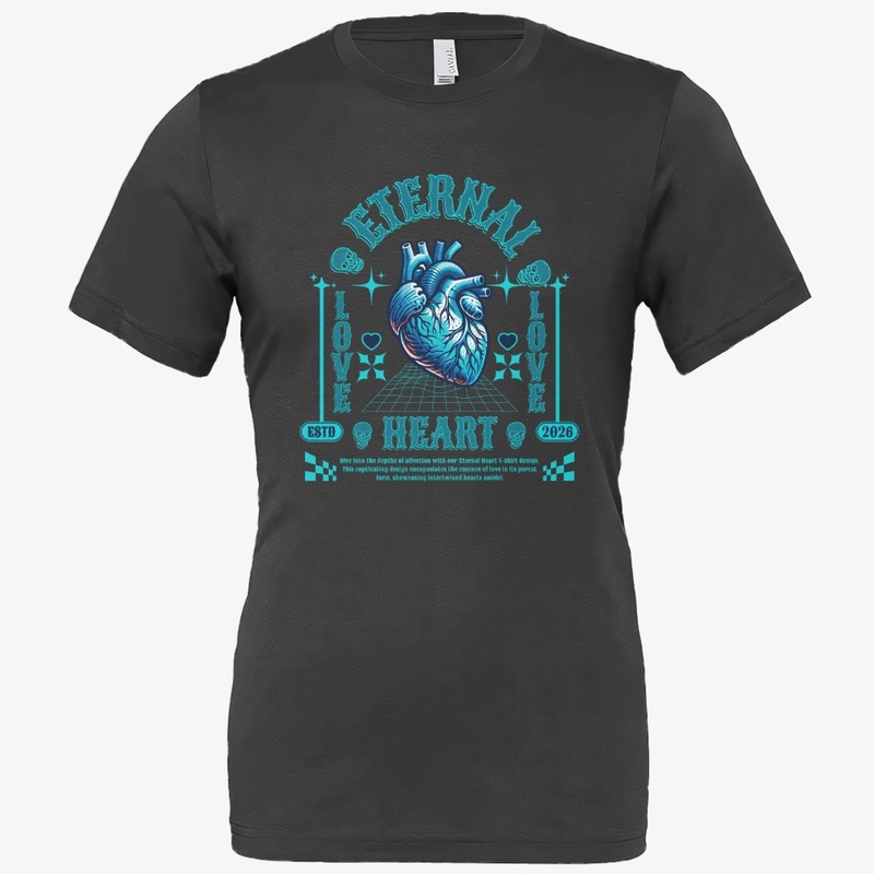 Eternal Heart Typography Lettering Merch