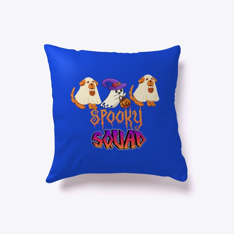 Halloween Ghost Dog Spooky Squad Tshirt