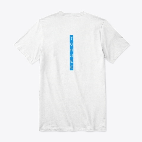 Tm Blue Label V Neck Tee White T-Shirt Back