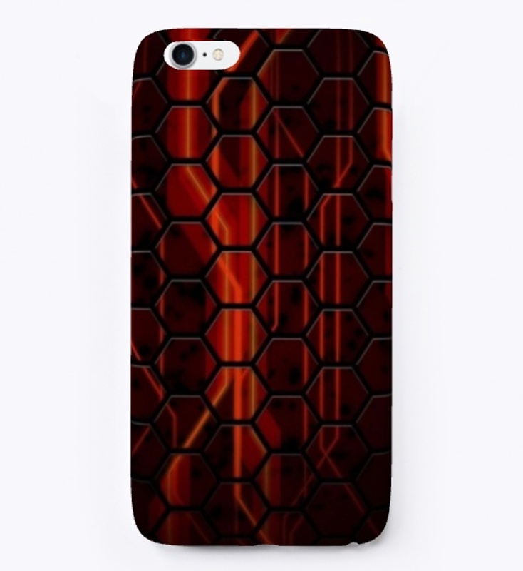 Red & Yellow  Hex Shapes Apparel