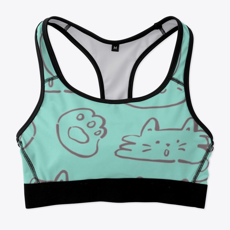 Minimal Cat Doodle Pattern