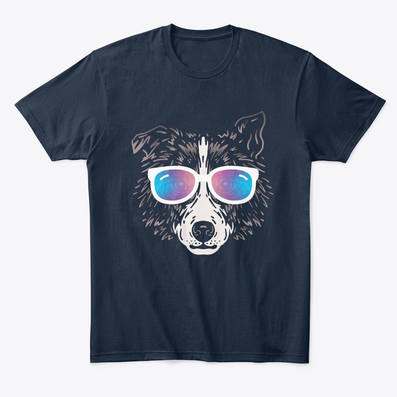 Cute Dog in Sunglasses (Colored+sg04)