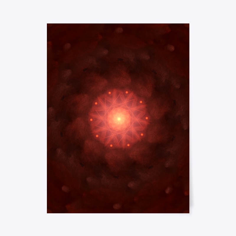 Radiant Red Mandala