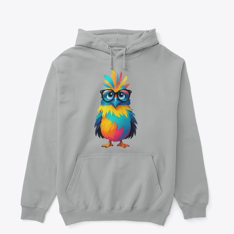 Color Splash Owl Bird with Glasses