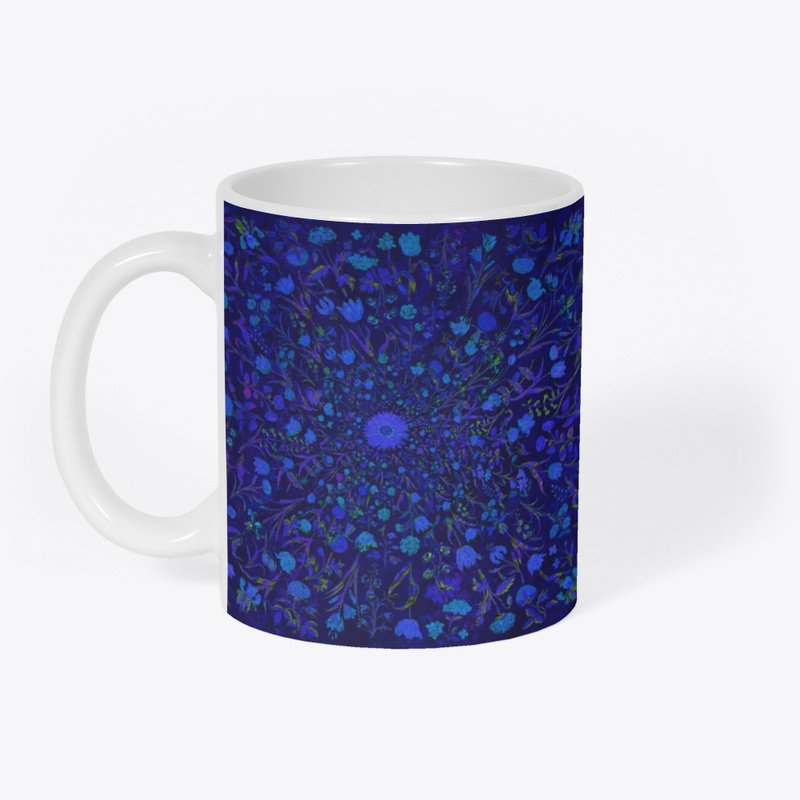 Blue Medieval Flowers