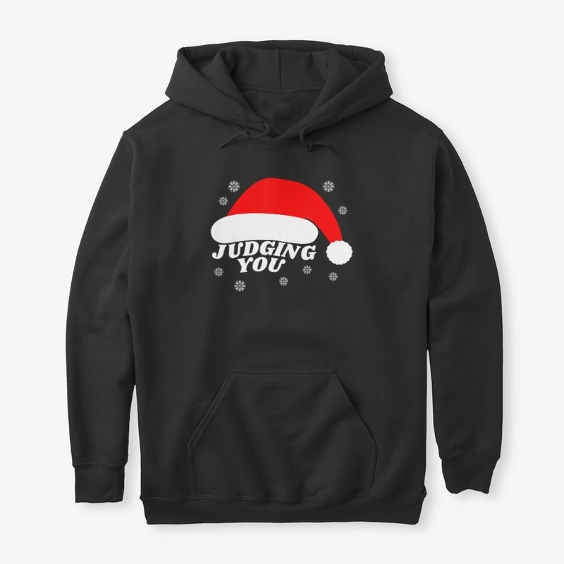 Santa Hat Judging You On Christmas T Shi