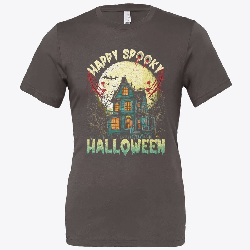 Spooky Haunted House Halloween T-Shirt