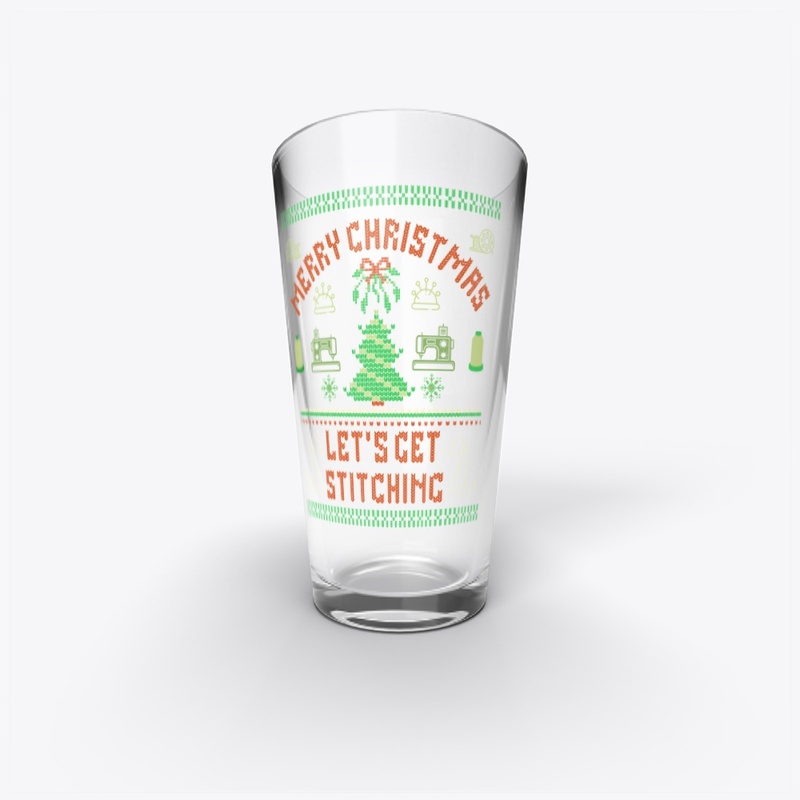 Merry Christmas Let's Get Stitching