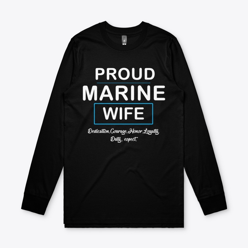 Proud Marine Wife Tshirt