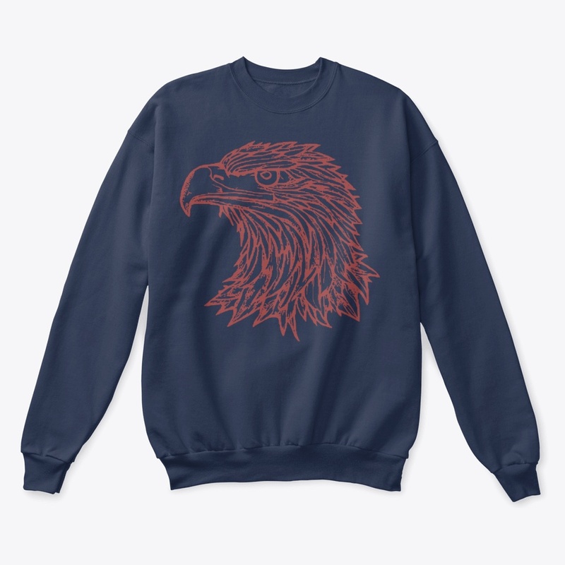 Fierce Eagle Head - Vintage Tribal Style