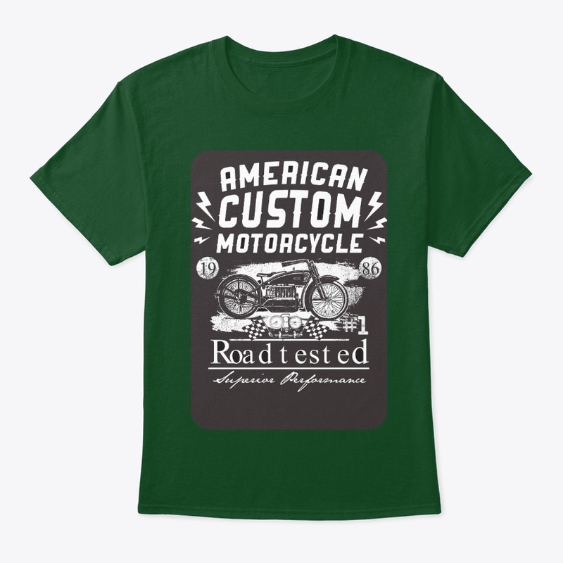 Retro sign of custom motorcycles