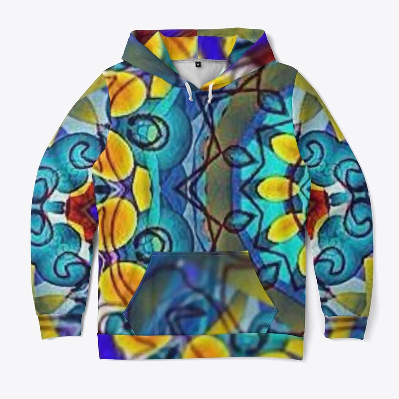 Blue Green Blur Kaleidoscope