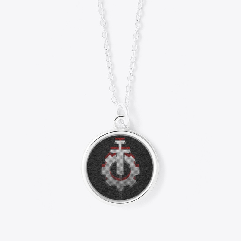 Anachronism Noir Circle Pendant Necklace