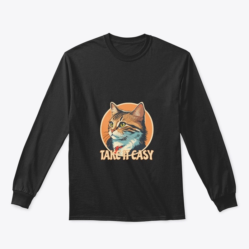 cat vintage retro t shirt design