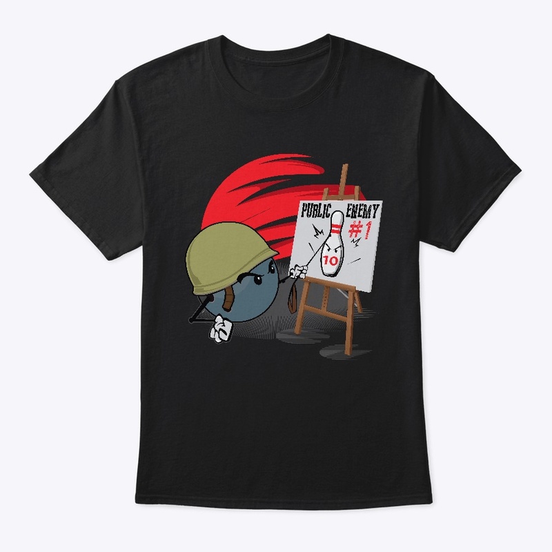 Public Enemy Ten 10 Pin Bowling Shirt