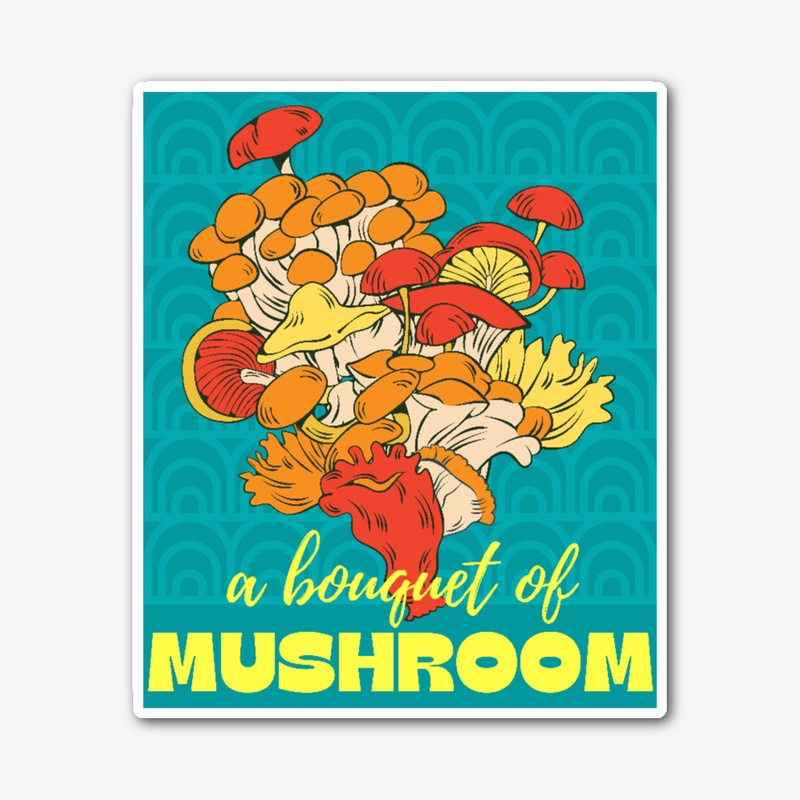 A bouquet of mushroom Green