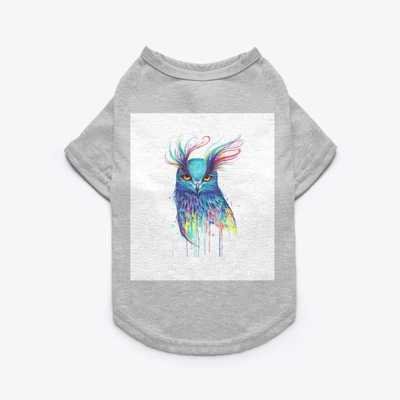 Multicolored Owl Tee 